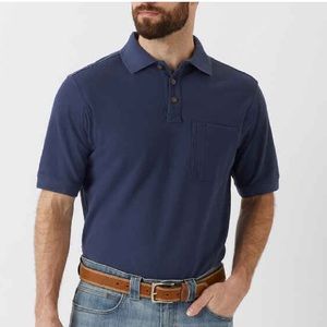 NWT Duluth Trading Blue Short Sleeve Polo shirt